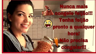 Como armazenar feijão cozido por mais de um ano... SEM GELADEIRA e SEM CONGELAR😋!!!!!