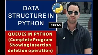 Queues in Python Program Insertion Deletion and Peek Operation in Queues