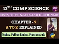 12th Computer Science Python - Chapter 9 List
