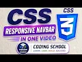 Responsive Navbar with HTML CSS JavaScript Mobile Responsive Navigation Bar