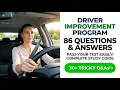 2026 Driver Improvement Program 86 Test Questions Answers
