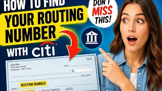How to find your routing number with Citi