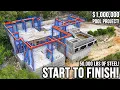 I Installed 50 000 LBS of Steel At The 1 000 000 Pool House Start to Finish