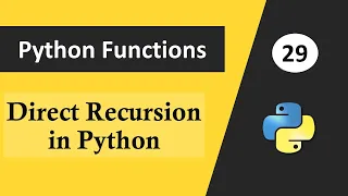 Recursion in Python What is Direct Recursion in Python Types of Recursion