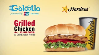 Hardee s Grilled Chicken Jr Burger with Drink refill with Golootlo QR Scan