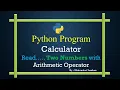 WAP that read two numbers and Arithmetic - Operator display computer result