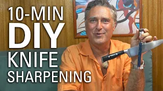 SUPER EASY How to Sharpen a Knife (Lansky Sharpener)