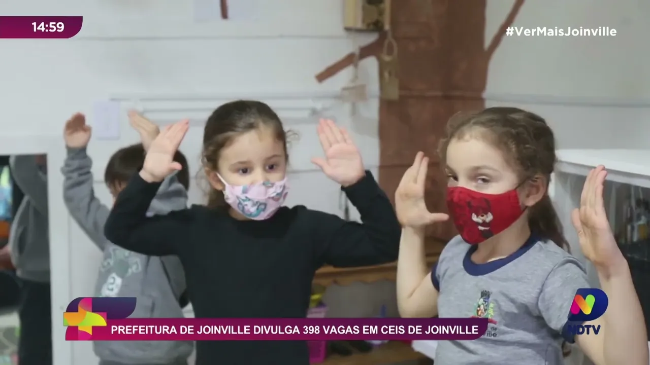 Prefeitura de Joinville divulga 398 vagas em CEIs