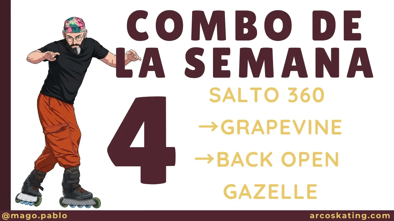 Salto 360 + Grapevine + Back Open Gazelle