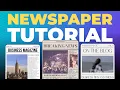 Canva Newspaper Template Tutorial How To Create Newspaper on Canva