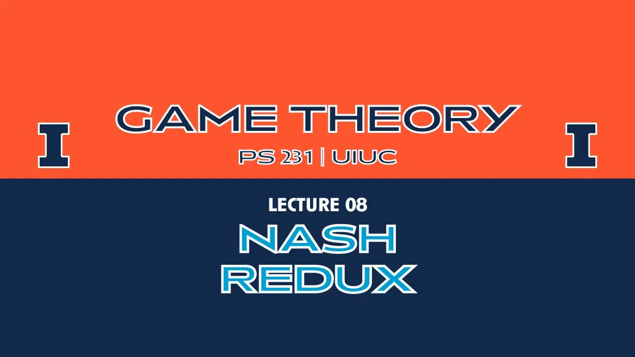 GAME THEORY | Lecture 08 | Nash, Part Deux (Mixed Strategies)
