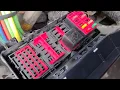 What electric fuses bulbs and relays sit under the hood of Freightliner truck