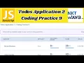 Todos Application 2 Coding Practice 9 Answers JavaScript NxtWave CCBP 4 0
