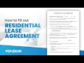 How to Fill Out Residential Lease Agreement Online PDFRun