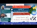 Lecture 2 5 Loop Basic Practical Python for Research
