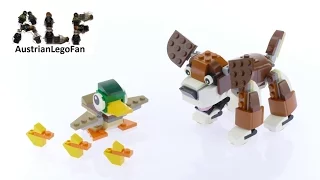 Lego Creator 31044 Park Animals Model 1of3 Dog & Duck - Lego Speed Build Review