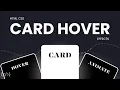 4 Unique Card Hover Effects That Every Frontend Developer Must Know Pure CSS