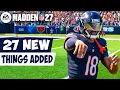 Madden 27 - The 27 NEW Things That Were Added