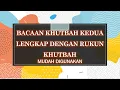 Bacaan khutbah kedua lengkap rukunnya mudah digunakan