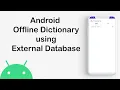 Android Dictionary tutorial part 2