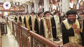 دخول البابا مع موكب الأساقفة الجدد استعدادا للرسامه      دندنها