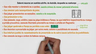 RECURSO EM SENTIDO ESTRITO - Rese | RECURSOS EM ESPÉCIE | PROCESSO PENAL