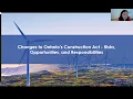 OAA Webinar Changes to Ontario s Construction Act
