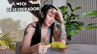 o vendaval destruiu minha cidade