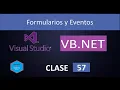 57 Programming in Visual Basic Net with Visual Studio 2019 Forms and Events