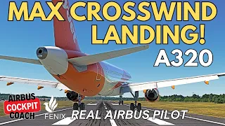 How Real Airbus Pilots Handle Max Crosswind Landings MSFS 2024 Tutorial 