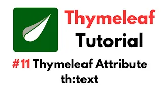 Thymeleaf Tutorial Thymeleaf Attribute th text