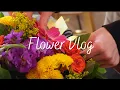 Purple and Yellow Spring Design - Flower Shop Vlog