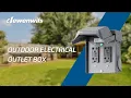 Weatherproof Power Install DEWENWILS Dual GFCI Outlet Box - HMGB02A