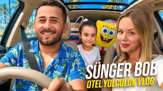 AİLECEK ANTALYA YOLCULUK VLOG ! SÜNGERBOB OTEL TURU !? | Gamze Karta Öykü Karta