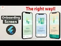 Flutter Tutorial - Onboarding Screen UI Introduction Screen Walkthrough 2022