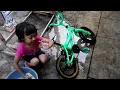 SI ADEK LAGI CUCI SEPEDA KECILNYA, SEPEDA WIM CYCLE FAMILY | Katarina Channel