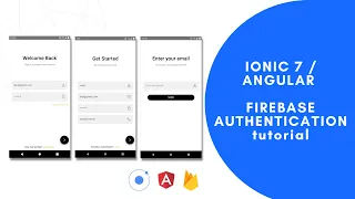 Build an Ionic 7 Angular App with Firebase Authentication - Sign Up Login Reset Password