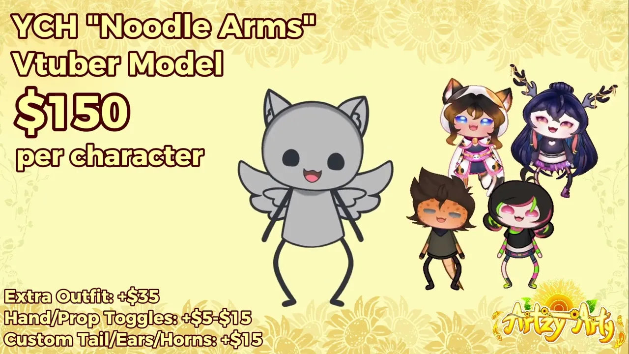 Noodle Arm YCH