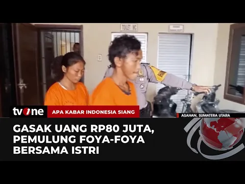 Pasutri Pemulung di Asahan Foya-foya Pakai Uang Ratusan Juta Hasil Bobol Rumah