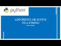 Python Program To Add To A String Python Programs For Begginers