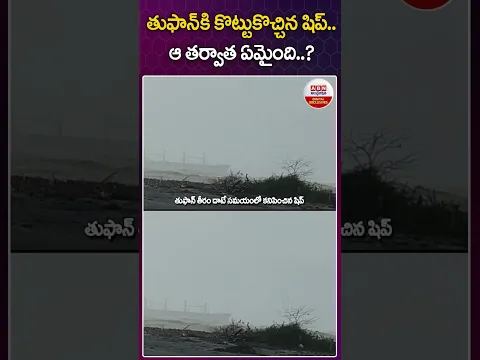 తుఫాన్ కి కొట్టుకొచ్చిన షిప్.. ఆ తర్వాత ఏమైంది.? #cyclonearnab #fish #ytshorts #abndigitalexclusives