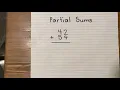 Partial Sums Addition Strategy
