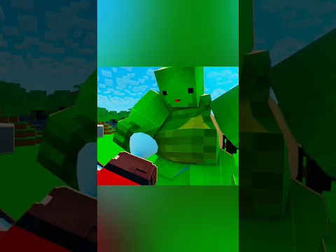 Fat Crazy Girl vs Fat Mikey. 😱🔥 Minecraft short