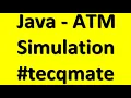 Java Program ATM Simulation