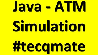 Java Program ATM Simulation