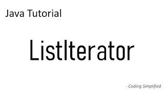 Java ListIterator Implementation What is ListIterator