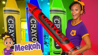 Download Colorful Crayon Creations with Meekah! How are Crayons Made | Blippi \u0026 Meekah Kids Videos MP3