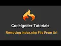Mini Project 4 How to remove index php in Codeigniter in Urdu Hindi