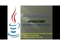 OPERATORS - ARITHMETIC RELATIONAL