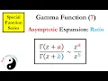 Gamma Function Property 7 Asymptotic Expansion Ratio